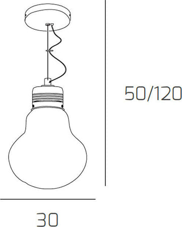 Sospensione-Contemporanea-Big-Lamp-Metallo-Cromo-Vetro-Trasp-1-Luce-E27
