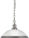 Sospensione-Contemporanea-Bistro-Acciaio-Argento-Vetro-1-Luce-E27
