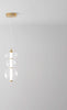 Sospensione-Contemporanea-Bubbles-Metallo-Oro-Led-Integrato-24W