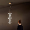 Sospensione-Contemporanea-Bubbles-Metallo-Oro-Led-Integrato-38W