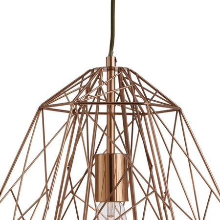 Sospensione-Contemporanea-Cage-Geometrica-Acciaio-Rame-1-Luce-E27