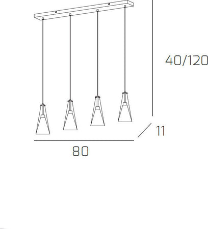 Sospensione-Contemporanea-Cilinder-Metallo-Cromo-Vetro-Satinato-Cromo-4-Luci-E27
