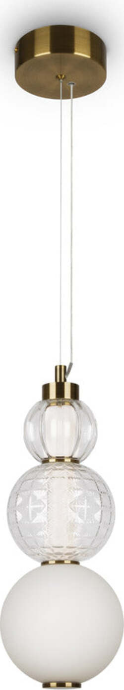 Sospensione-Contemporanea-Collar-Metallo-Oro-E-Paralume-Vetro-Oro-16W