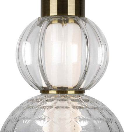 Sospensione-Contemporanea-Collar-Metallo-Oro-E-Paralume-Vetro-Oro-16W