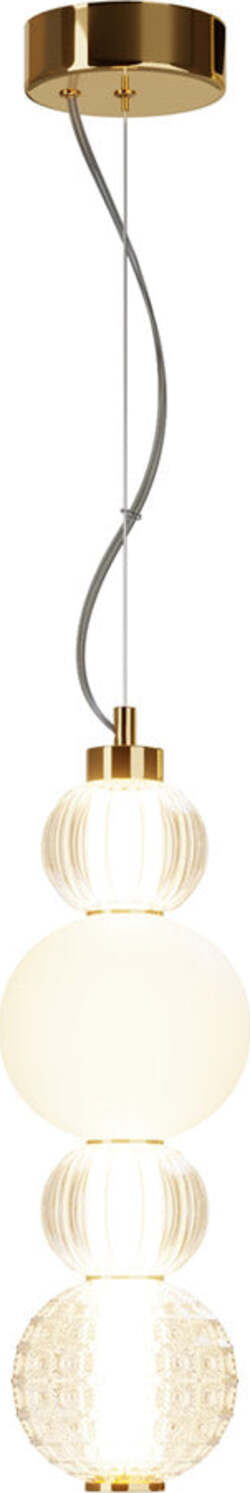 Sospensione-Contemporanea-Collar-Metallo-Oro-E-Paralume-Vetro-Oro-17W