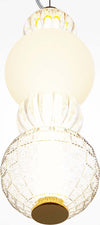 Sospensione-Contemporanea-Collar-Metallo-Oro-E-Paralume-Vetro-Oro-17W