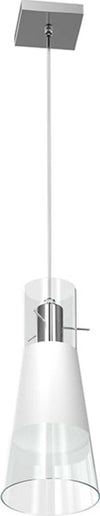Sospensione-Contemporanea-Cone-Metallo-Cromo-Vetro-Bianco-Satinato-1-Luce-E27