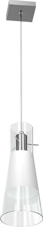 Sospensione-Contemporanea-Cone-Metallo-Cromo-Vetro-Bianco-Satinato-1-Luce-E27