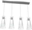 Sospensione-Contemporanea-Cone-Metallo-Cromo-Vetro-Bianco-Satinato-4-Luci-E27