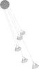 Sospensione-Contemporanea-Cony-Metallo-Bianco-Led-35W