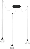 Sospensione-Contemporanea-Cony-Metallo-Nero-Led-21W