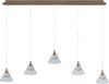 Sospensione-Contemporanea-Cony-Metallo-Oro-Rosato-Led-35W