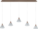 Sospensione-Contemporanea-Cony-Metallo-Oro-Rosato-Led-35W