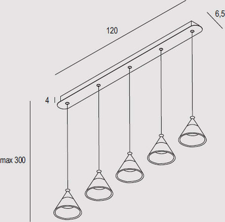 Sospensione-Contemporanea-Cony-Metallo-Oro-Rosato-Led-35W