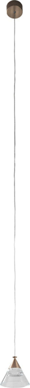 Sospensione-Contemporanea-Cony-Metallo-Oro-Rosato-Led-7W