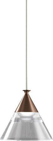 Sospensione-Contemporanea-Cony-Metallo-Oro-Rosato-Led-7W