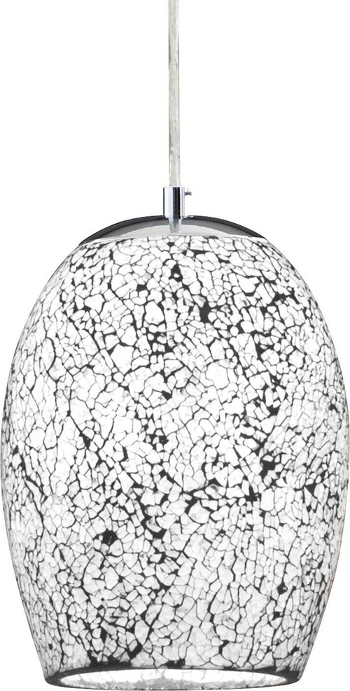 Sospensione-Contemporanea-Crepitio-Acciaio-Argento-Vetro-1-Luce-E27