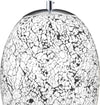 Sospensione-Contemporanea-Crepitio-Acciaio-Argento-Vetro-1-Luce-E27