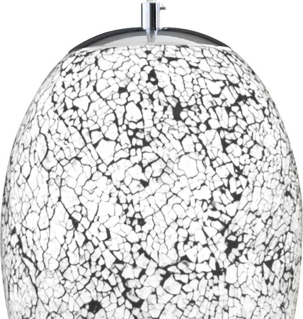 Sospensione-Contemporanea-Crepitio-Acciaio-Argento-Vetro-1-Luce-E27