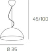 Sospensione-Contemporanea-Cup-Metallo-Bianco-1-Luce-E27-D.35Cm