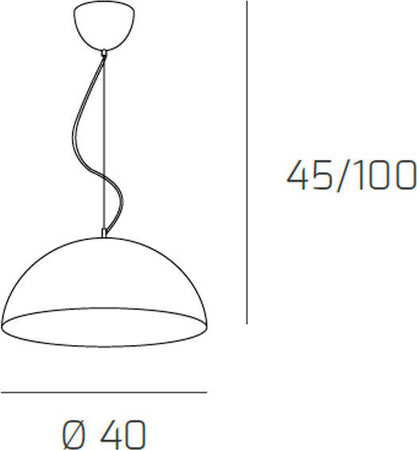 Sospensione-Contemporanea-Cup-Metallo-Bianco-1-Luce-E27-D.40Cm