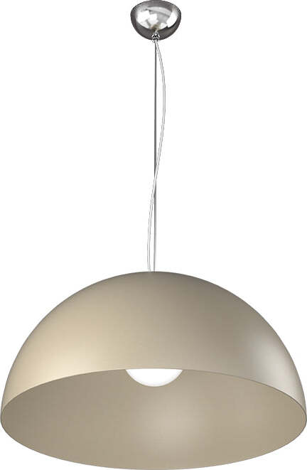 Sospensione-Contemporanea-Cup-Metallo-Sabbia-1-Luce-E27-D.40Cm