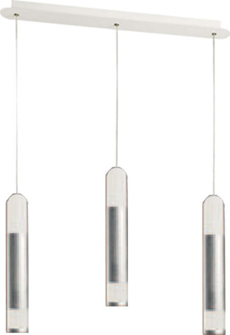 Sospensione-Contemporanea-Derby-Foglia-Argento-Led-3X5+5W