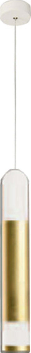 Sospensione-Contemporanea-Derby-Foglia-Oro-Led-1X5+5W