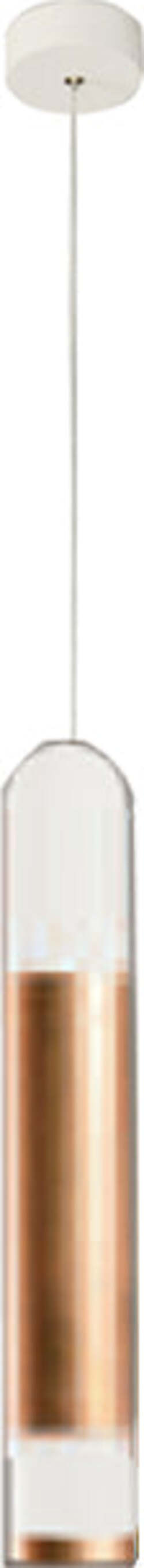 Sospensione-Contemporanea-Derby-Foglia-Rame-Led-1X5+5W