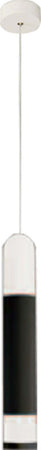 Sospensione-Contemporanea-Derby-Nero-Led-1X5+5W