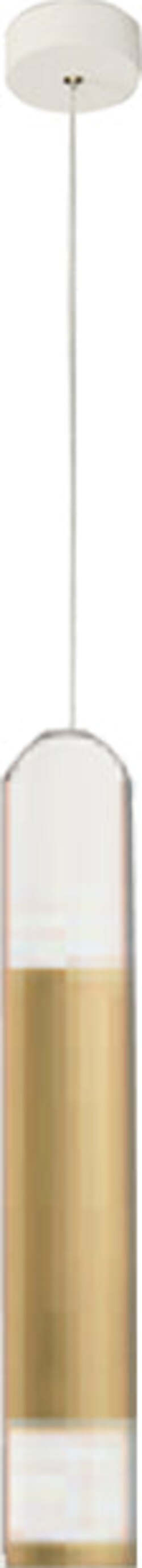 Sospensione-Contemporanea-Derby-Oro-Opaco-Led-1X5+5W