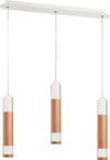 Sospensione-Contemporanea-Derby-Rame-Opaco-Led-3X5+5W