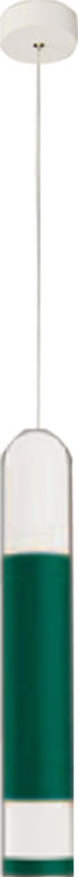 Sospensione-Contemporanea-Derby-Verde-Bosco-Led-1X5+5W