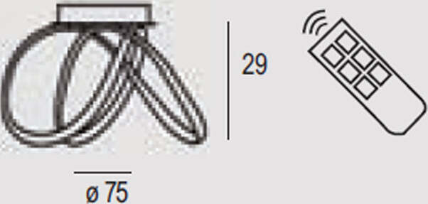 Sospensione-Contemporanea-Dizzy-Metallo-Bianco-Led-38W