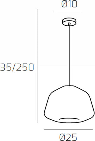Sospensione-Contemporanea-Double-Skin-Alpha-Metallo-Cromo-Vetro-Ambra-1-Luce-E27