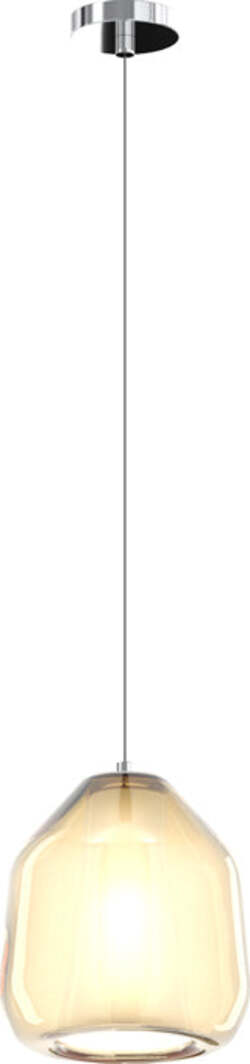 Sospensione-Contemporanea-Double-Skin-Beta-Metallo-Cromo-Vetro-Ambra-1-Luce-E27