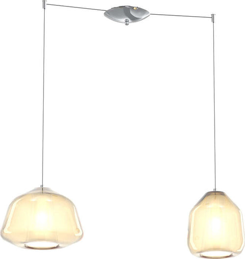 Sospensione-Contemporanea-Double-Skin-Metallo-Cromo-Vetro-A-B-Ambra-2-Luci-E27