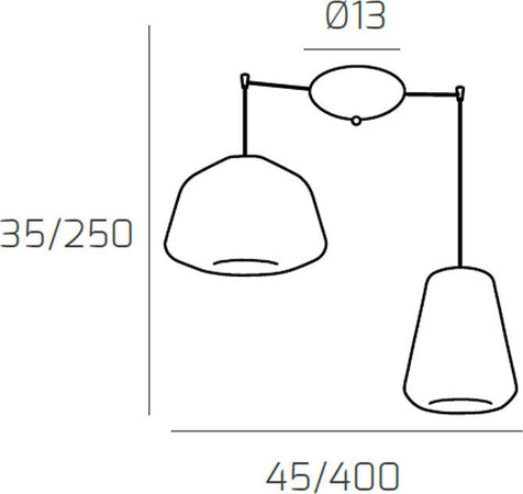 Sospensione-Contemporanea-Double-Skin-Metallo-Cromo-Vetro-A-G-Ambra-2-Luci-E27