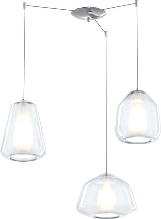 Sospensione-Contemporanea-Double-Skin-Metallo-Cromo-Vetro-Mix-Trasp.-3-Luci-E27