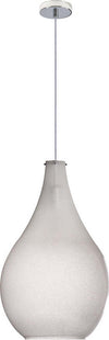 Sospensione-Contemporanea-Drop-Metallo-Cromo-Vetro-Grigio-1-Luce-E14-D.26Cm