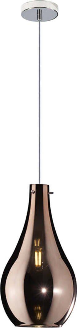 Sospensione-Contemporanea-Drop-Metallo-Cromo-Vetro-Rame-1-Luce-E14-D.17Cm