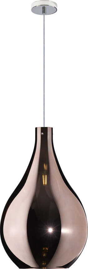Sospensione-Contemporanea-Drop-Metallo-Cromo-Vetro-Rame-1-Luce-E14-D.26Cm