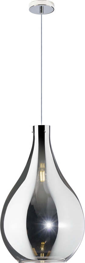 Sospensione-Contemporanea-Drop-Metallo-E-Vetro-Cromo-1-Luce-E14-D.26Cm