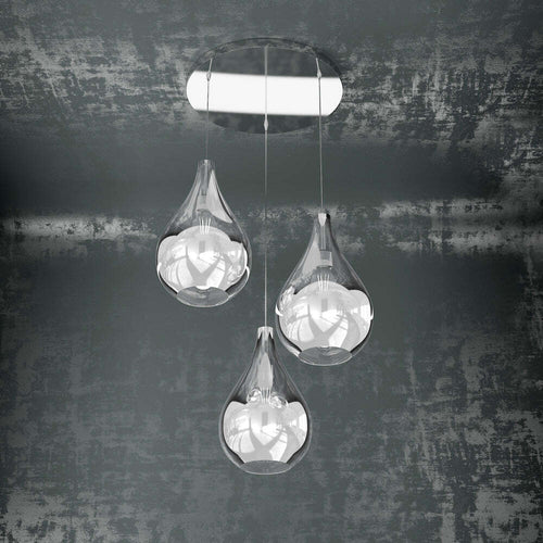 Sospensione-Contemporanea-Drop-Metallo-E-Vetro-Cromo-3-Luci-E14