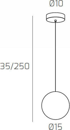 Sospensione-Contemporanea-Eclipse-Metallo-Cromo-Vetro-Trasparente-1-Luce-G9