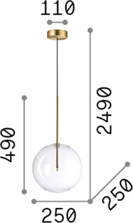 Sospensione-Contemporanea-Equinoxe-Metallo-Cromo-1-Luce-2W-3000K-D25Cm