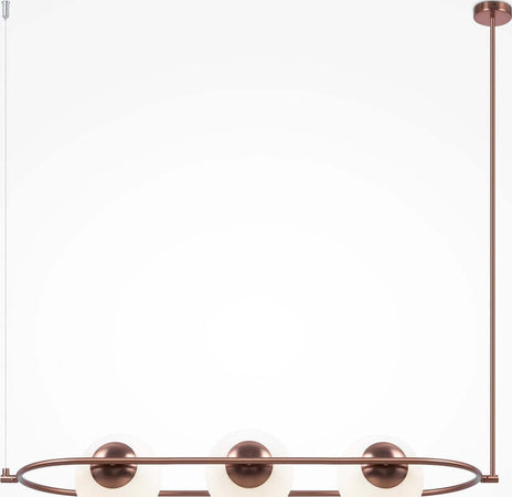 Sospensione-Contemporanea-Erich-In-Metallo-Oro-Rosa-3-Luci-E-Diffusori-Bianchi