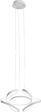 Sospensione-Contemporanea-Flower-Metallo-Bianco-Led-31W