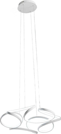 Sospensione-Contemporanea-Flower-Metallo-Bianco-Led-52W