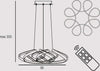 Sospensione-Contemporanea-Flower-Metallo-Bianco-Led-54W
